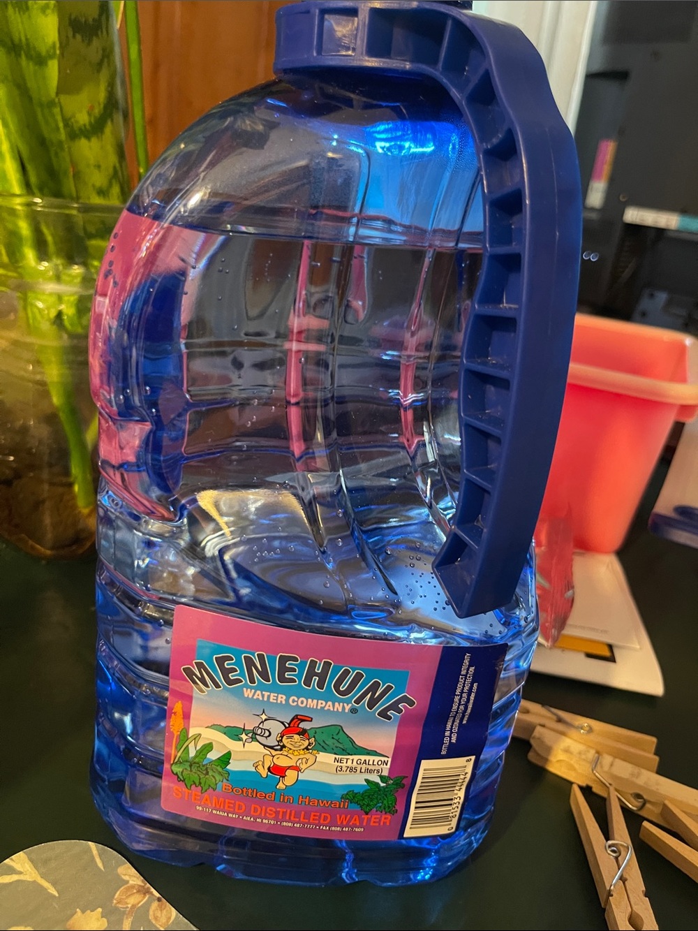 Menehune Water Company 1 Gallon Distilled Water - Blue Jug